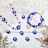  Handmade Evil Eye Lampwork Beads Strands LAMP-NB0001-61-2