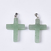 Natural Green Aventurine Pendants G-S358-001D-2