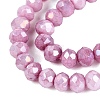Anti-Tarnish Dyed Rondelle Glass Beads Strands EGLA-T021-3mm-17-12-3