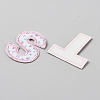 26Pcs Polyester Flower Pattern Embroidery Self-adhesive Patches PATC-TAC0011-07A-2