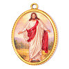Religion Printed 304 Stainless Steel Pendants SA-OY003-86G-1