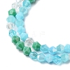 Electroplate Glass Beads Strands X1-EGLA-D018-02F-3