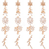 Beebeecraft 20Pcs 5 Styles Brass Micro Pave Clear Cubic Zirconia Pendants KK-BBC0005-69-1