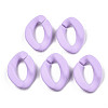 Opaque Spray Painted Acrylic Linking Rings OACR-S036-001A-I15-1