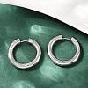 202 Stainless Steel Polishing Hoop Earrings EJEW-M106-02P-07-1