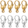 12Pcs 2 Colors 316 Stainless Steel Lobster Claw Clasps STAS-BBC0007-37-6