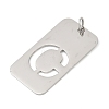 304 Stainless Steel Pendants STAS-M115-01P-C-2