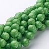 Natural Mashan Jade Round Beads Strands X-G-D263-8mm-XS17-1