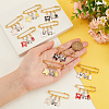 10Pcs 5 Color Baby Clothes & Milk Bottle & Pram Alloy Enamel Charm Safety Pin Brooches JEWB-AB00010-3