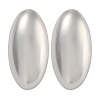 Brass Oval Stud Earrings EJEW-K293-06P-1