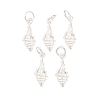 925 Sterling Silver Shell Shape Charms STER-I023-01S-02-1