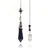 Synthetic Blue Goldstone Cone Dowsing Pendulum Big Pendants PW-WG69083-09-1