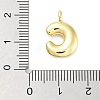 Rack Plating Brass Balloon Letter Pendants KK-C050-01G-C-3