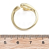 Rack Plating Brass Cuff Finger Rings for Women RJEW-M028-37G-5