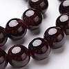 Round Natural Garnet Beads Strands X-G-D751-10mm-4