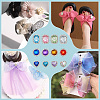 12Pcs 12 Styles Alloy Glass Shoe Decorations AJEW-FG0004-42-6