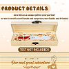 Rectangle Wooden Pregnancy Test Keepsake Box with Lock CON-WH0103-012-3