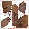 Cowhide Leather Labels AJEW-WH0386-0017-4