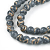 Baking Paint Glass Beads Strands DGLA-N010-4mm-09-3