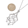 Stainless Steel Macrame Pouch Empty Stone Holder for Necklace Makings NJEW-JN04825-02-3