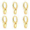 6Pcs Brass Spring Gate Rings KK-PH0012-69-1
