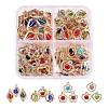 80Pcs 4 Style Rack Plating Eco-Friendly Iron Charms IFIN-YW0001-28-1
