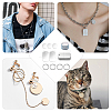 Blank Pendants Key Chain DIY Making Kit DIY-GA0002-50-6