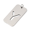 304 Stainless Steel Pendants STAS-M115-01P-Y-2