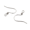 304 Stainless Steel Earring Hook Findings STAS-M240-02P-01-2