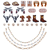 Western Cowboy Hat Decoration Findings Kits DIY-WR0005-28-1