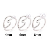 Heart Brass Cup Peg Ring Settings KK-N274-22P-4