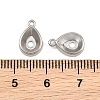 304 Stainless Steel Charm Rhinestone Settings SA-CBAC865-08D-P-3