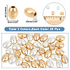60Pcs 2 Colors Brass Beads KK-AR0002-82-2