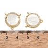 Brass Micro Pave Clear Cubic Zirconia Chandelier Component Links CU-CBA5585-03G-05-3