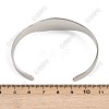 Religion Saint Benedict 201 Stainless Steel Cuff Bangles for Women BJEW-K301-01P-2