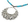Line Turquoise Alloy Charm Jewelry Sets SJEW-PJS333-3