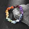 Chakra Gemstone Stretch Bracelets BJEW-JB02288-01-6