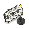 Animal Black Alloy Brooches JEWB-Z027-02F-3