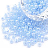 6/0 Imitation Jade Glass Seed Beads SEED-N004-006-13-1