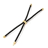 Adjustable Round Braided Microfiber Leather Cord Bracelet Making KK-CBAC260-01G-32-2