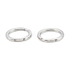 304 Stainless Steel Split Key Ring Clasps STAS-A054-01F-2