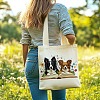 Canvas Women's Tote Bags ABAG-WH0057-007-3