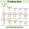 60Pcs 15 Styles Alloy Pendants FIND-UN0007-16-4