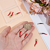8Pcs 2 Styles Brass Enamel Pendants KK-PH0012-72-3