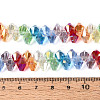 Electroplate Transparent Glass Beads Strands EGLA-N025-03A-A01-4
