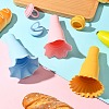 Silicone Ice Cream Cone Ice Pop Holder Sets DIY-CJC0006-20-6