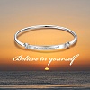 SHEGRACE Fashion Engraved Brass Inspirational Bangle JB247B-4