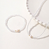 Glass Beaded Stretch Bracelets & Beaded Necklaces SS0956-2-2