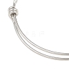 Tarnish Resistant Adjustable 304 Stainless Steel Expandable Bangle Making BJEW-G482-03P-2