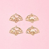 8Pcs 4 Styles Rack Plating Alloy Enamel Pendants ENAM-FS0004-74-7